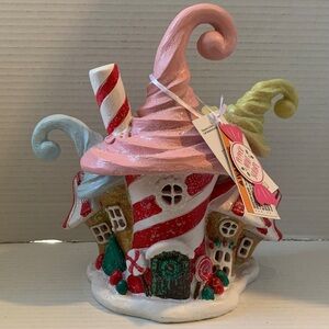 Gingerbread LIGHT UP House Candy Land Holiday Decoration NEW